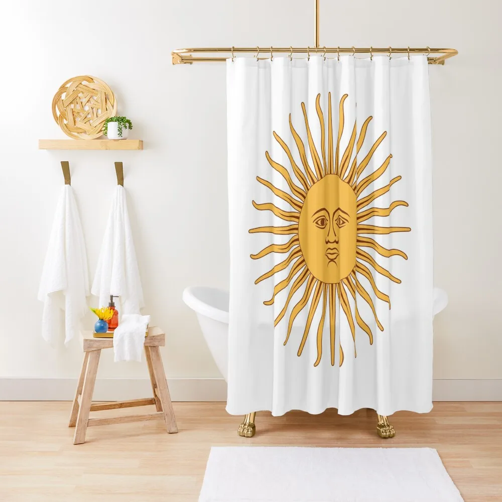

Argentina Sun of May Shower Curtain Cute Shower For Bathrooms Shower Set Bathroom And Curtain