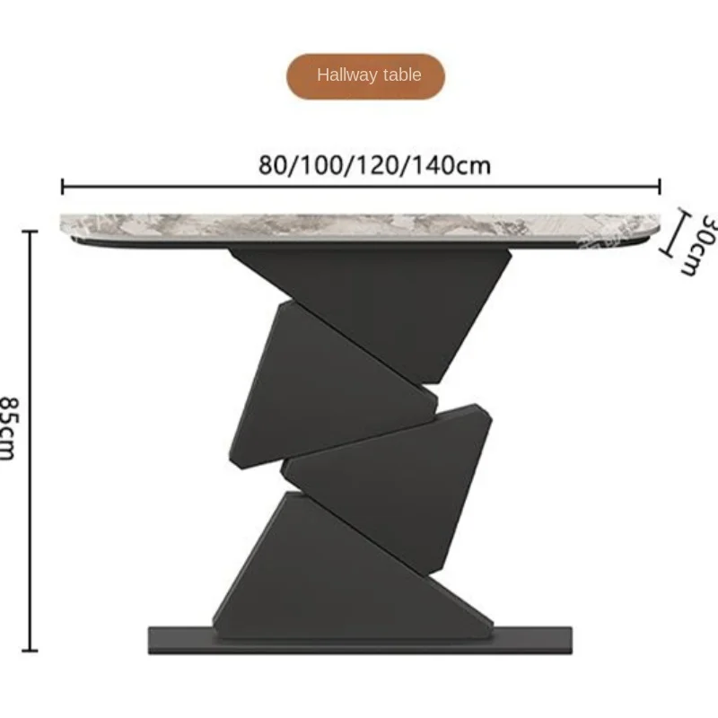 

Zc Rock Plate Entrance Table Creative Home Super Narrow Entrance Table Modern Minimalist Wall-Mounted End View Table