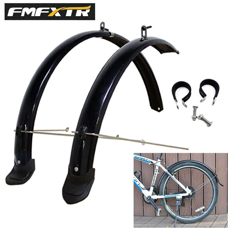 

FMFXTR 700C Bicycle Fenders Set 26/27.5/29'' MTB Bike Mudguard Front and Rear Lightweight Long Mud Guard Mountain Cycling Parts