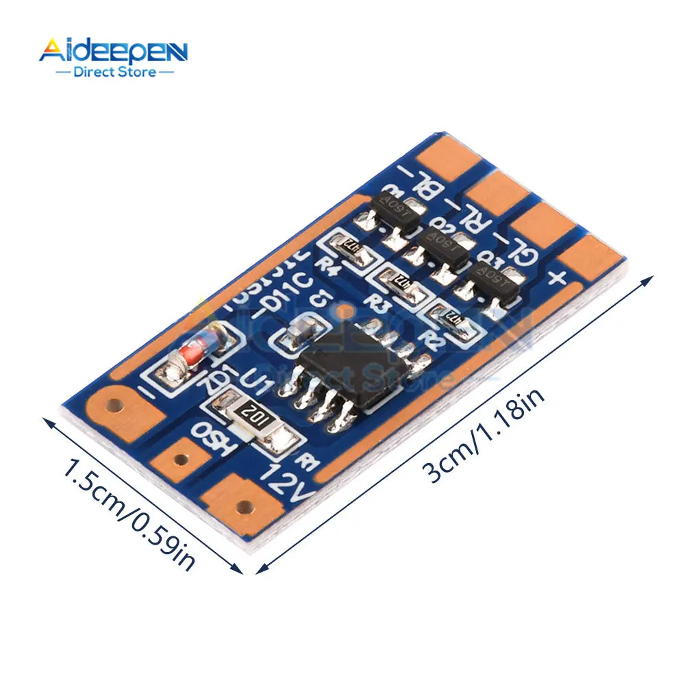 DC 5 V-12 V 2A RGB โมดูล 11 ชนิดปุ่มโหมดสวิทช์สีโมดูล High Current Drive Circuit Board