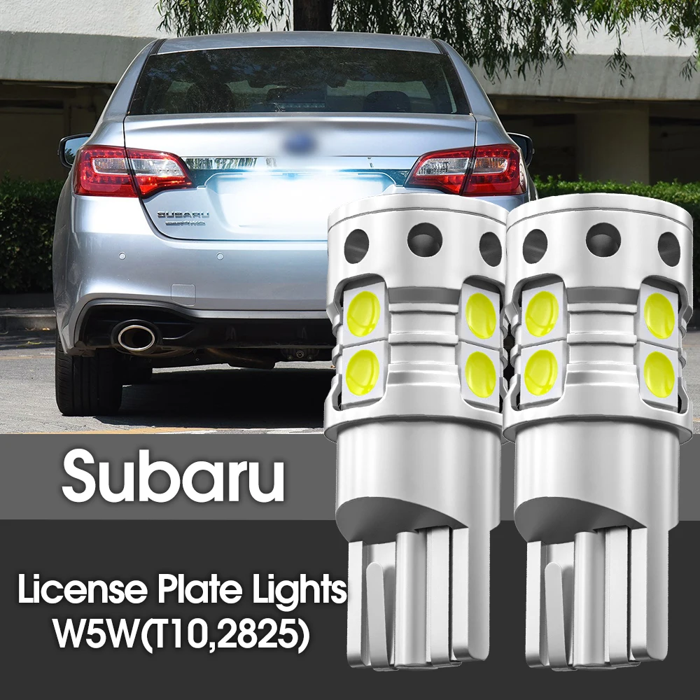 

2x LED License Plate Light Bulb W5W T10 Lamp Canbus For Subaru Legacy Forester Impreza Outback Tribeca BRZ WRX STI XV Crosstrek