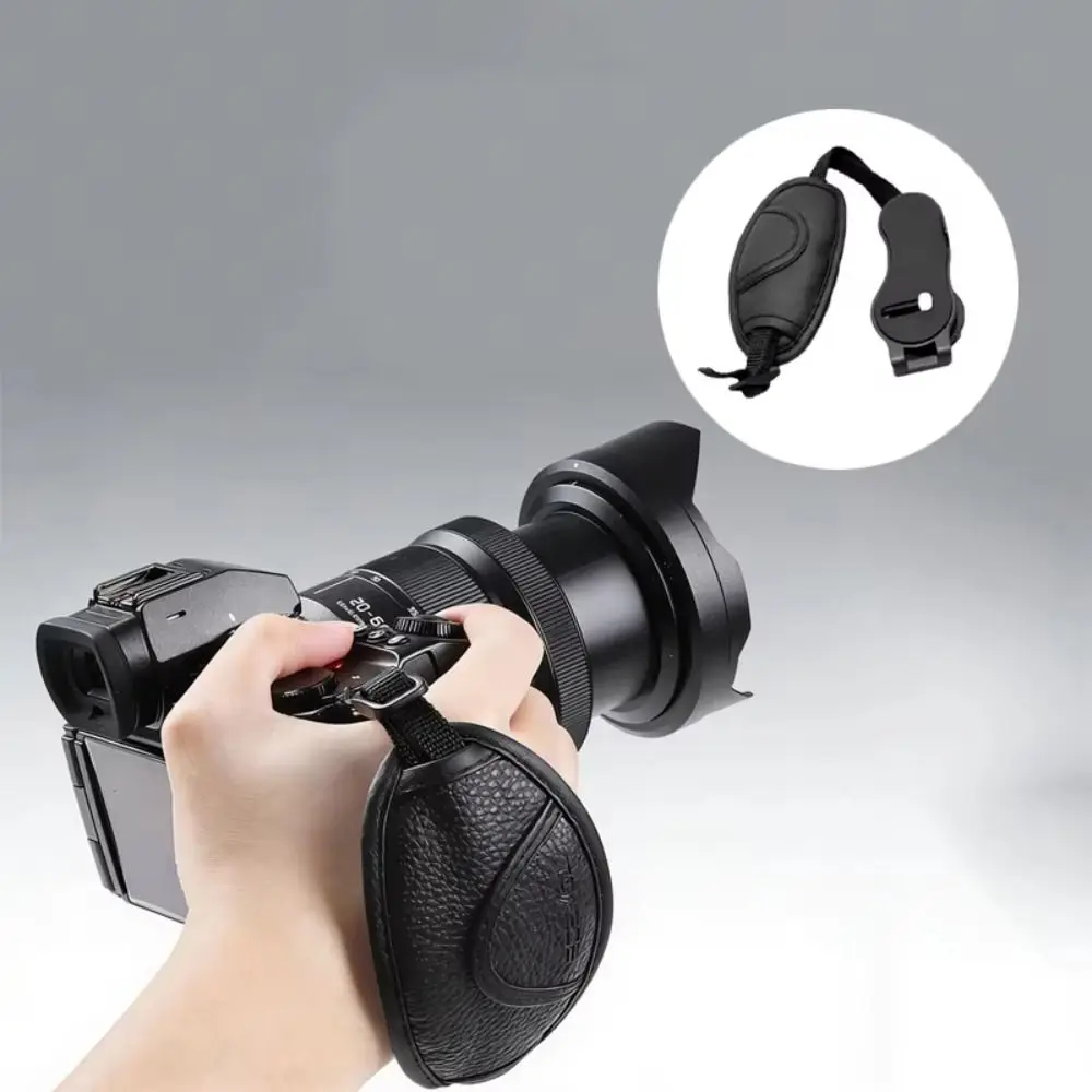 Adjustable Length Camera Hand Strap Anti-Fall Feature Safety Buckle Camera Wrist Strap Padded Design for Nikon/Sony/Canon