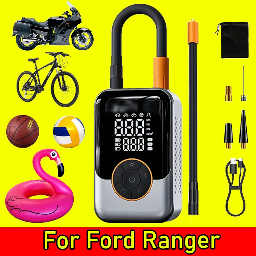 

For Ford Ranger Portable Electric Air Compressor 150PSI Portable Inflator, Air Pump Inflator Digital Tire Pressure Detection