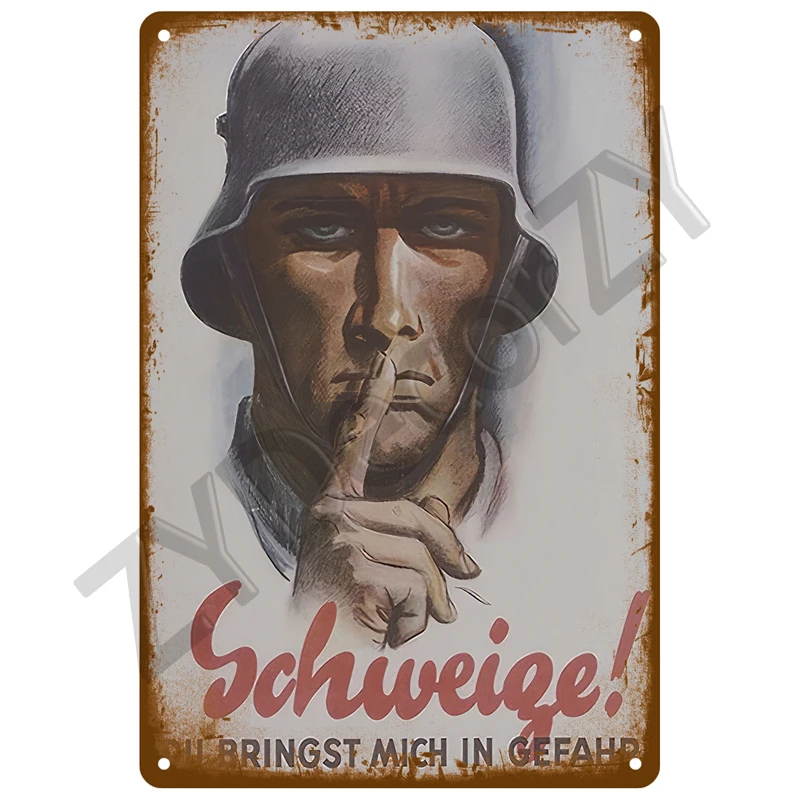 Warnung Retro Blechschild für Zuhause, Zimmer, Wanddekoration, Kunst, Metallschild, Vintage-Bars, Garage, Café, Club, Männerhöhle, Kneipen, Wandplatte, Poster – Detail 12