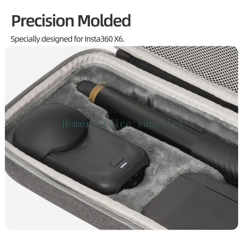 K43B Portable Camera Case for X6 with EVA and Fabric Construction, Hard-Shell Structure and Soft Interior Lining