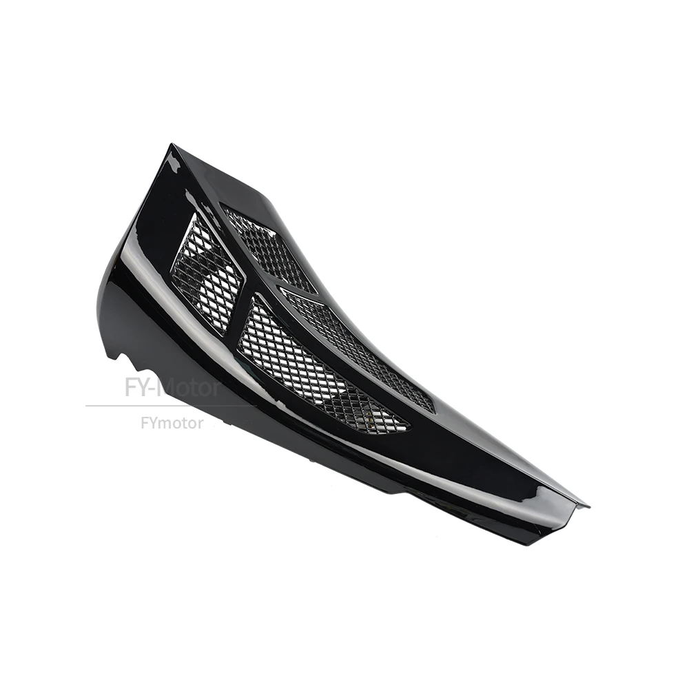 Motorcycle Front Stretched Chin Spoiler Grill Trim Cover Fit For Harley Touring Road Glide Street Glide Models 2014-up