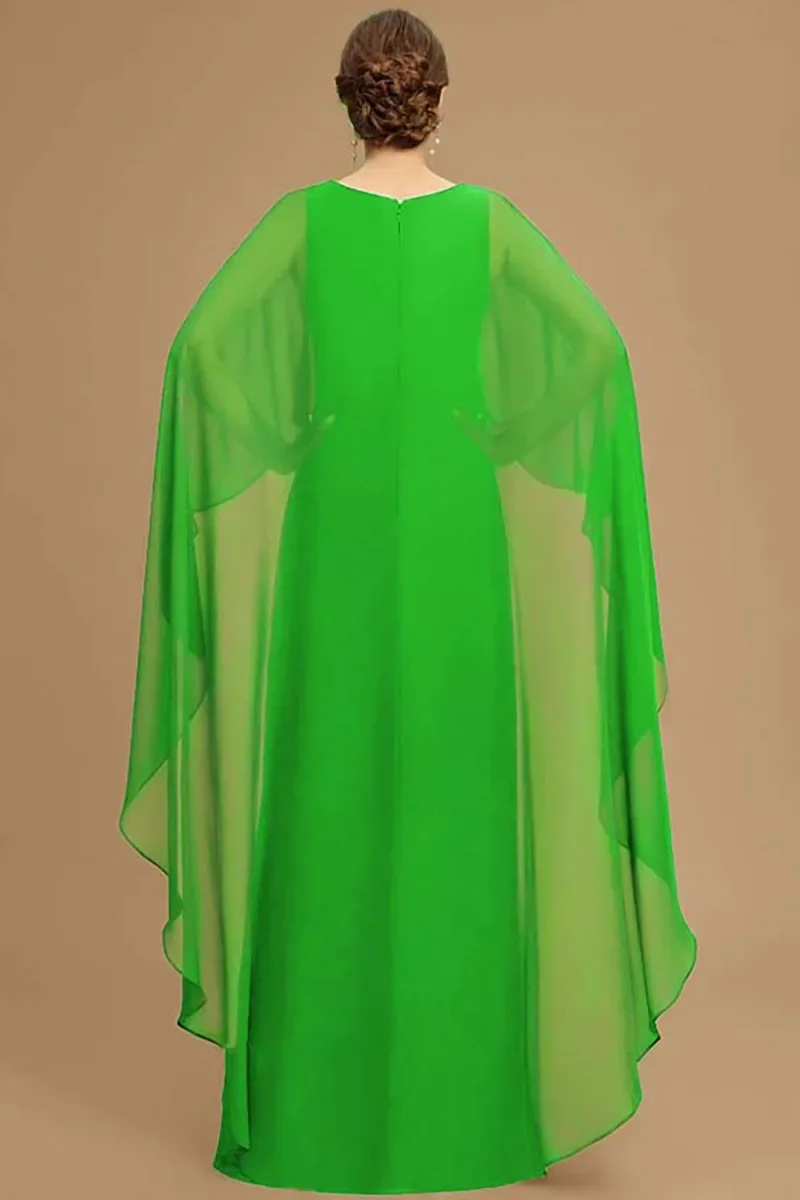 sachin and babi light blue dress Hanna Nikole Womens Plus Size Chiffon Cape Dress Dominican Republic
