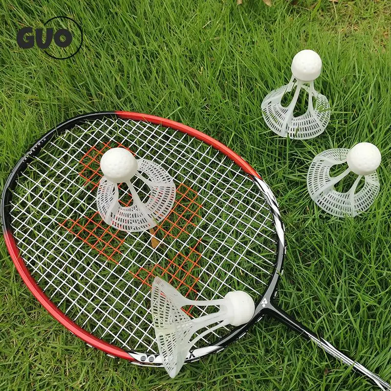 Pelota de bádminton a prueba de viento para exteriores, pelota de nailon para entrenamiento deportivo, resistente y estable, 1/3/6/9 Uds.