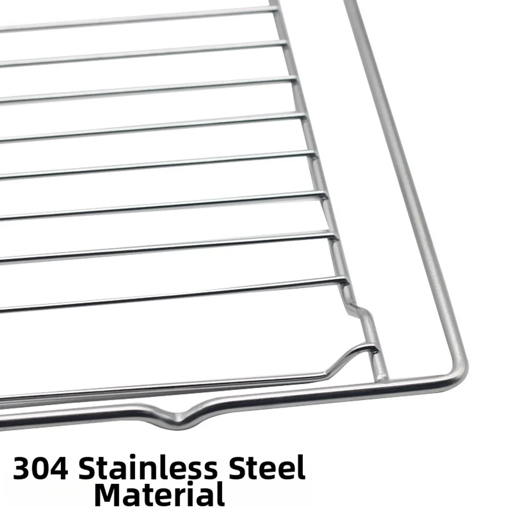 1PCS Stainless Steel 304 Oven Rack Thickened Heavy Duty Baking Grill For Built In Oven Heat Grill Grate Kitchen Cooking Tools