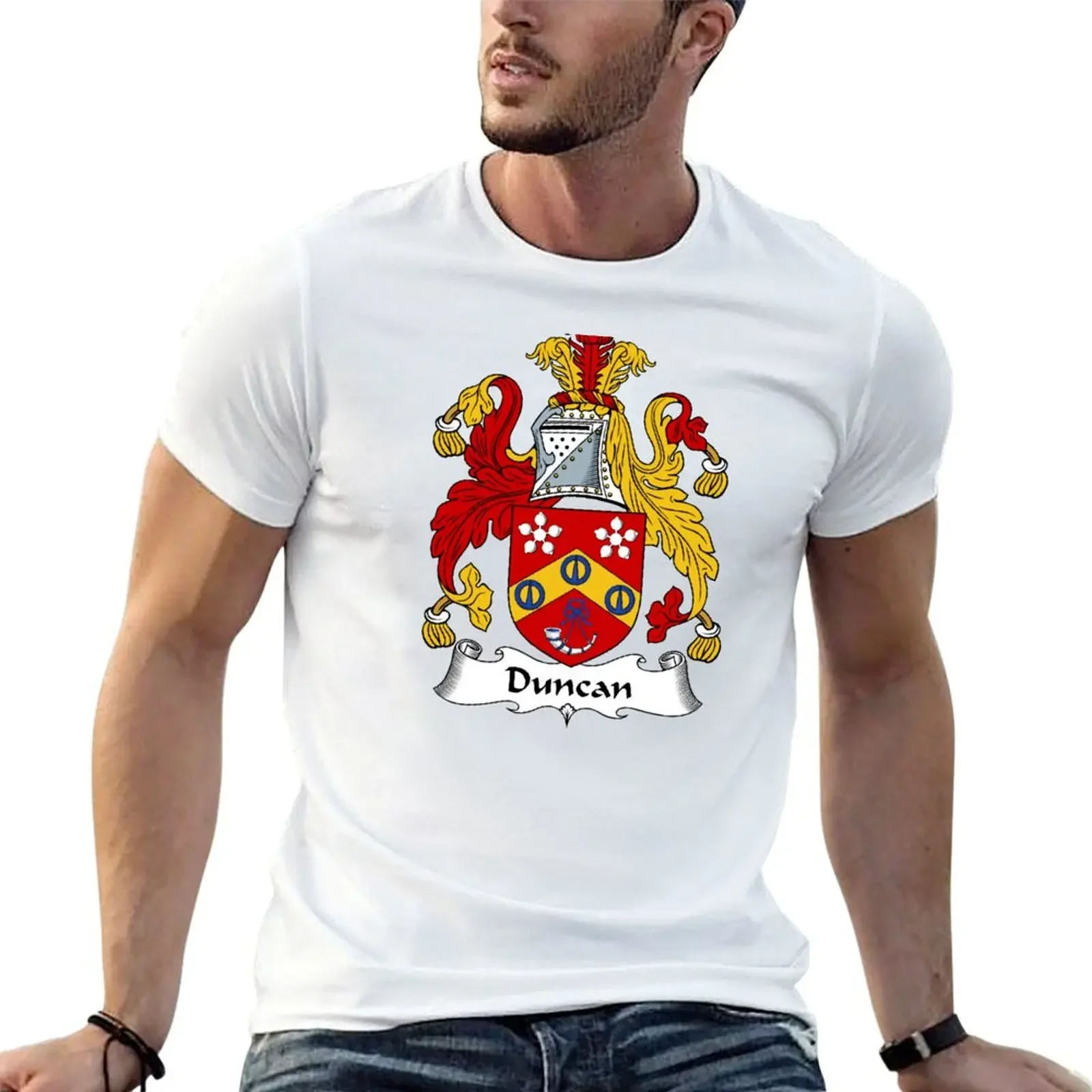 Duncan Coat of Arms / Duncan Family Crest T-shirt kawaii clothes anime tees mens clothing