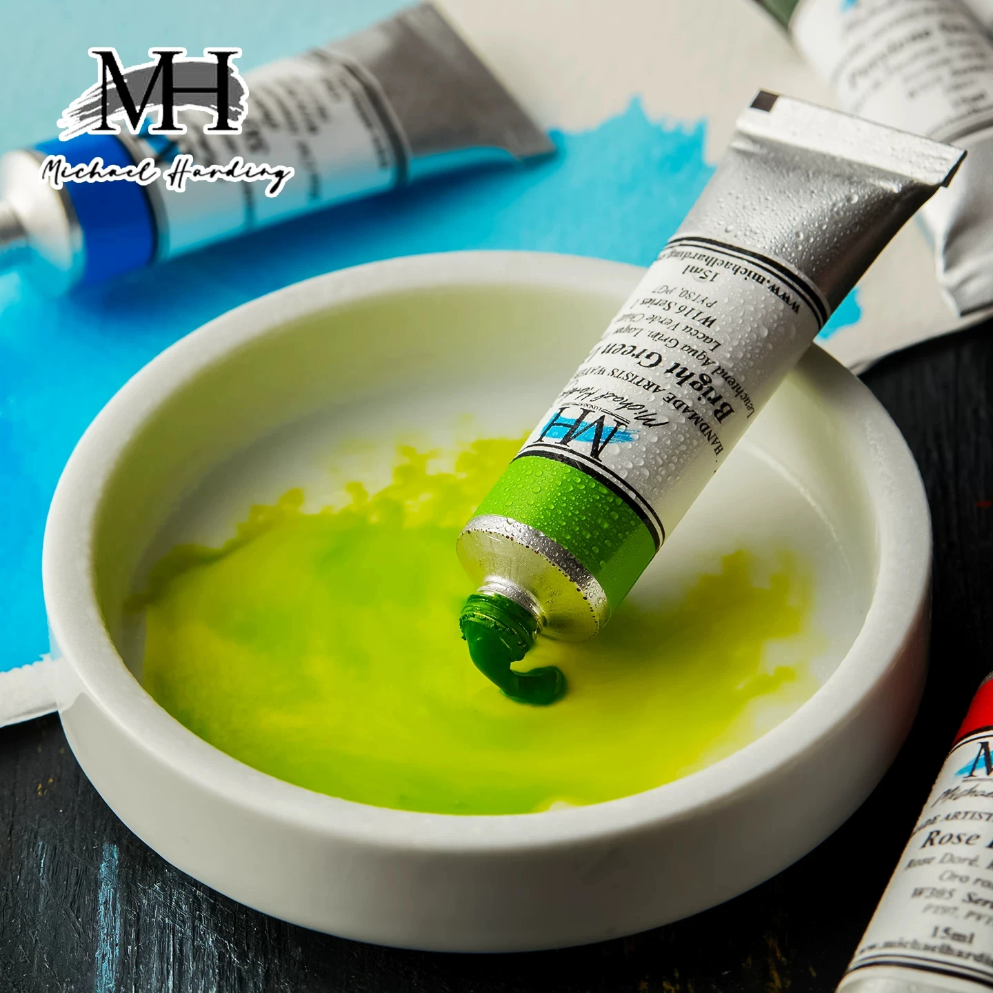 Michael Harding Watercolor Paint 15ml Single Tube Watercolor 134 Colors Professional Artist Paint for Sketching and Painting