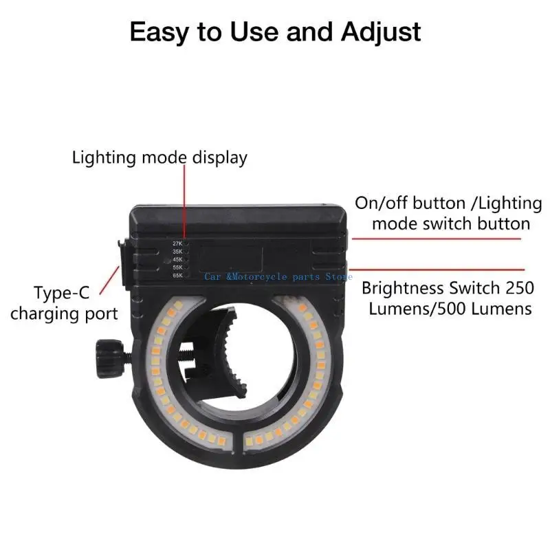 A luz automotiva da pintura do pulverizador y9uc com bateria longa duração 2700k-6500k varia a luz sem fio armas do