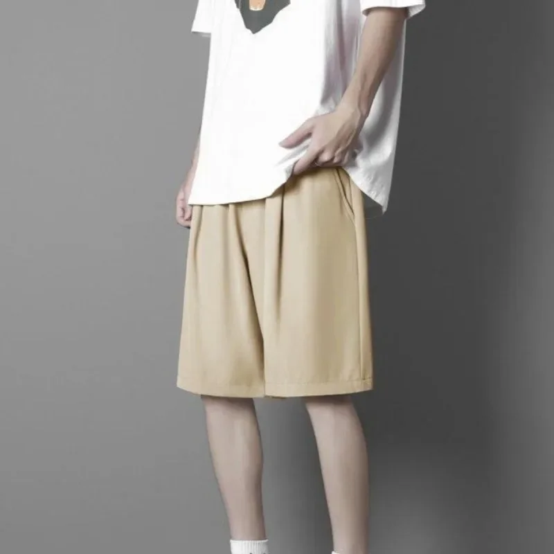 

Свободные спортивные спортивные мужские короткие брюки с карманами, быстросохнущие мужские шорты для бега, мешковатые шорты на шнурке, новые брюки 2025 Xxl Ice