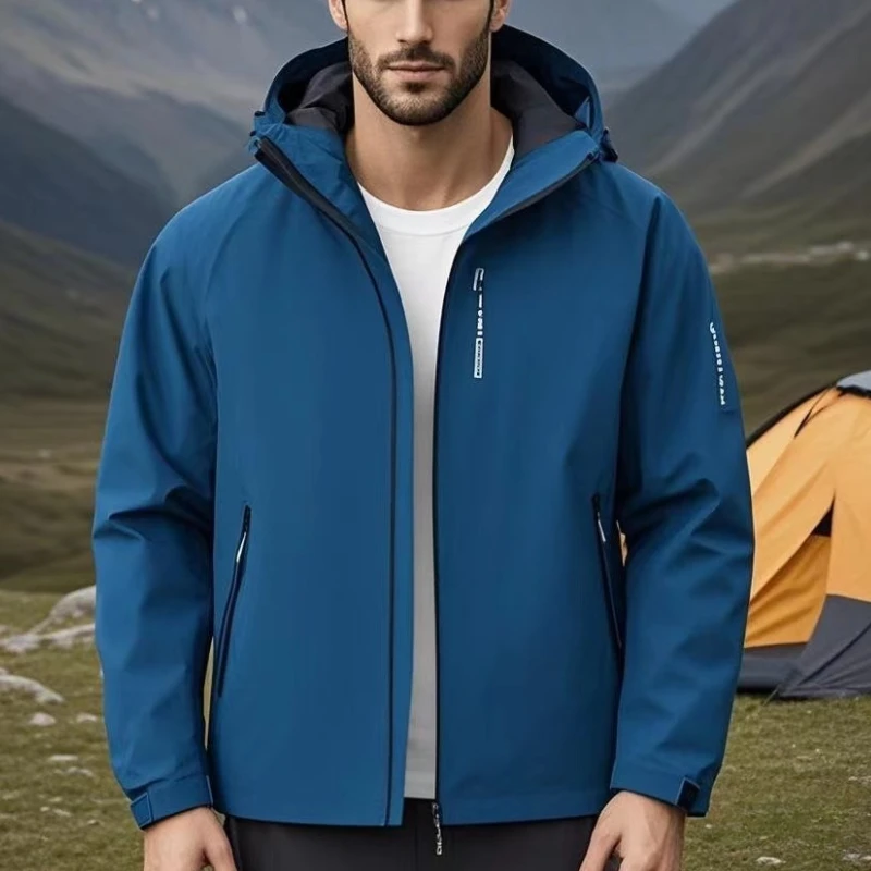 

Спецодежда с капюшоном, куртки-карго для мужчин и женщин, уличные водонепроницаемые куртки для кемпинга, мужские ветрозащитные ветровки, пальто, верхняя одежда для пешего туризма