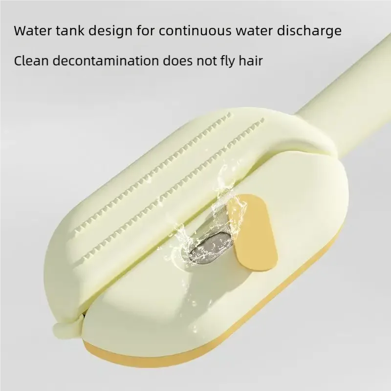 Double-Sided Pet Comb Dehairing Brush with Water Tank for Cat Grooming Household Pet Hair Care Tool to Remove Floating Hair