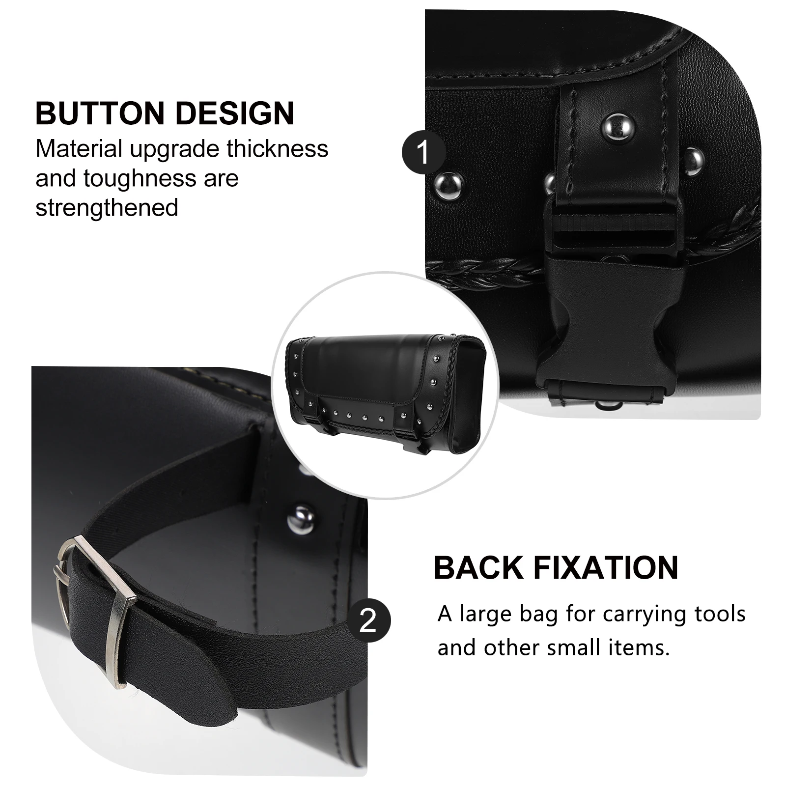 

Motorcycle Side Box Durable Trunk Lazyback Bag for Bikes Cars Storage Tool Pouch Saddlebags Rear Luggage Case Large
