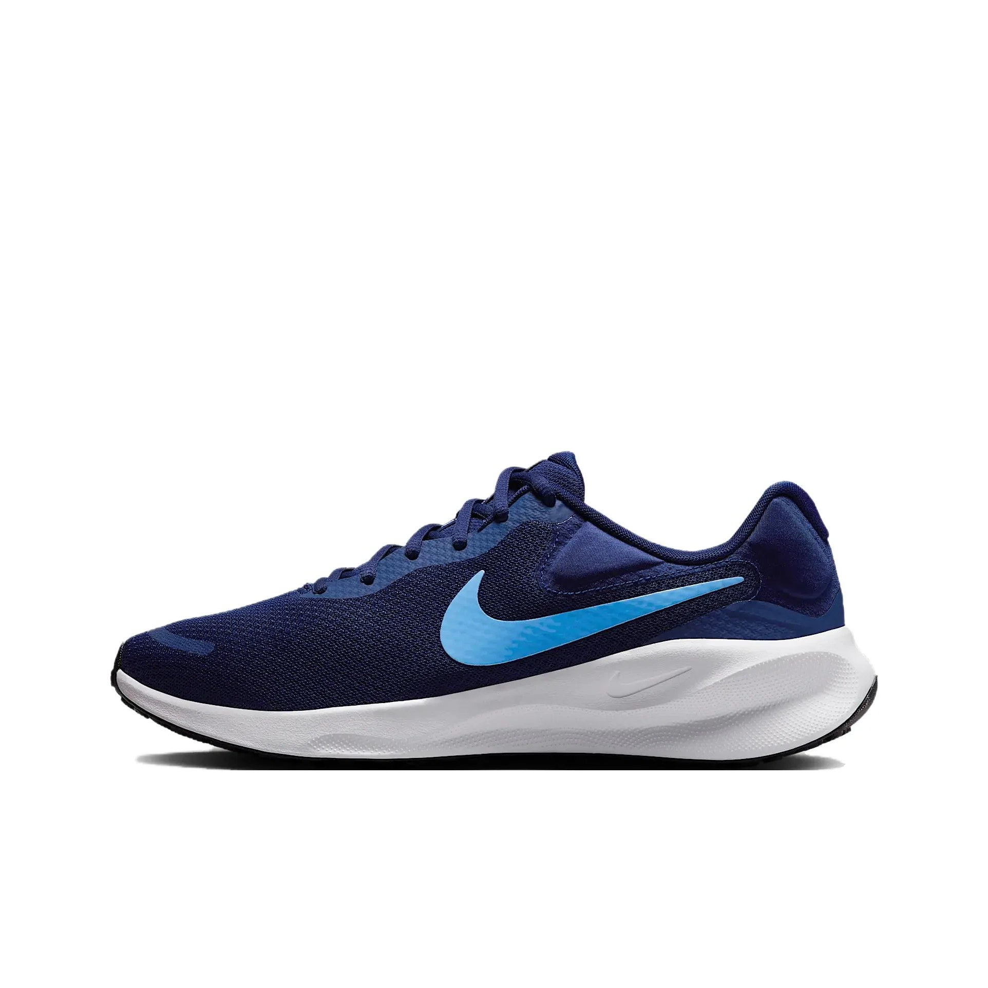 Nike Revolution 7 Bleu Void Blanc Noir Bleu Universitaire FB2207-406