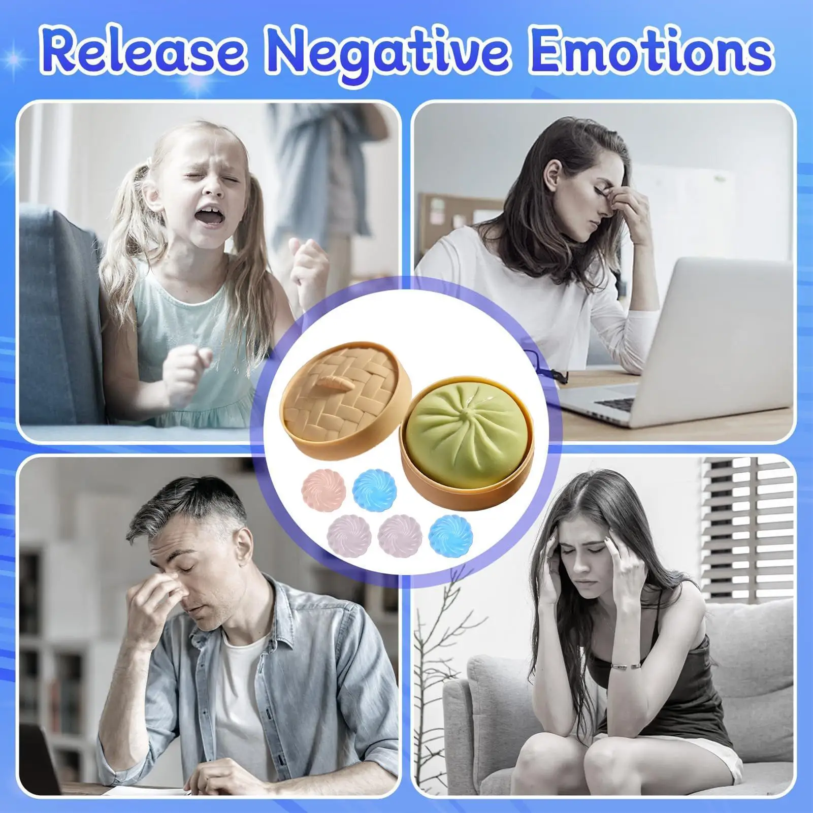 ضغط الكرة لينة واقعية العملاق تهدئة مضحك زلابية ضغط كرات اليد ألعاب متململة للبنين بنات الأطفال الكبار الطلاب #4