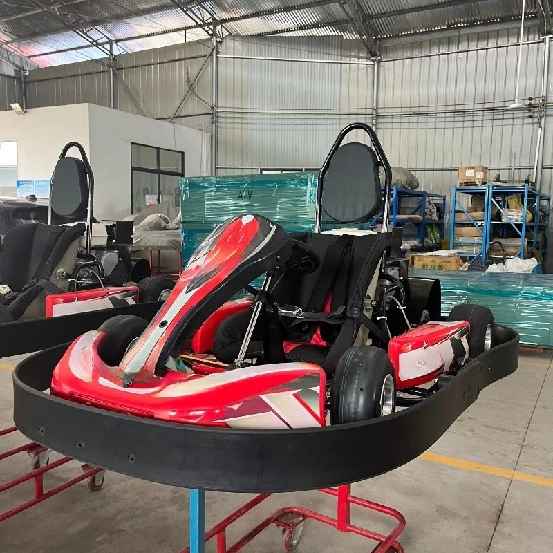 2024 New Design 160cc for Outdoor Kids Racing Go Kart with UPE Safety Bumper 3-Point Safety Belt Seat Back Soft Seat