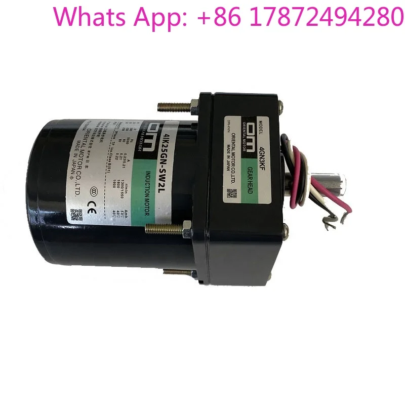 Motor 4IK25GN-SW2L OM Induction Motor Gear Reducer with Gear Head 4GN3KF