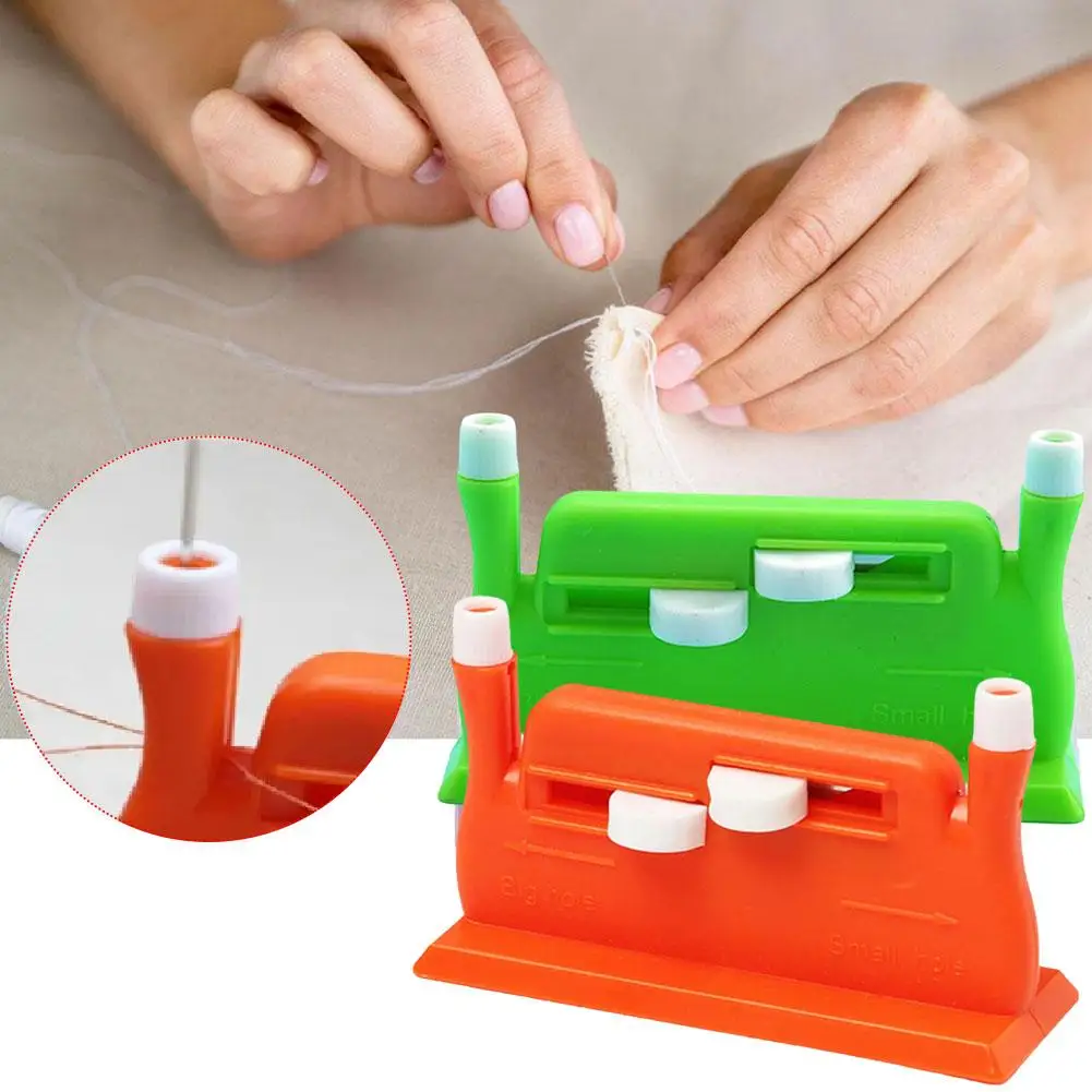 1pc Simple Needle Threader Automatic Double Headed Piercing Parts Sewing Diy Artifact Needle Tool Elderly Sewing Exclusive H5g1