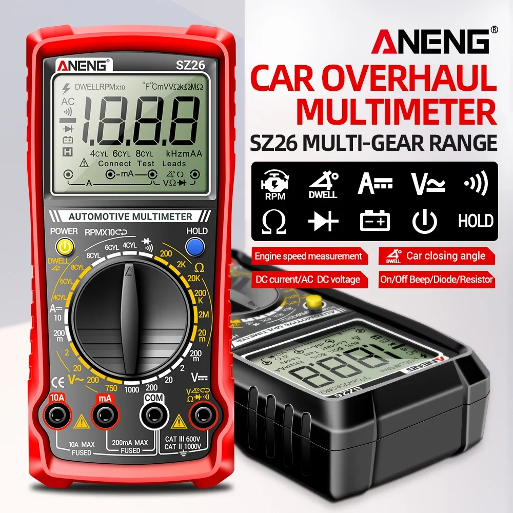 multimetre-automobile-aneng-sz26-testeur-d'angle-de-coup-d'accelerateur-et-de-regime-moteur-pour-voitures-a-4-6-8-cylindres-mesure-intelligente-des-circuits-anti-brulure