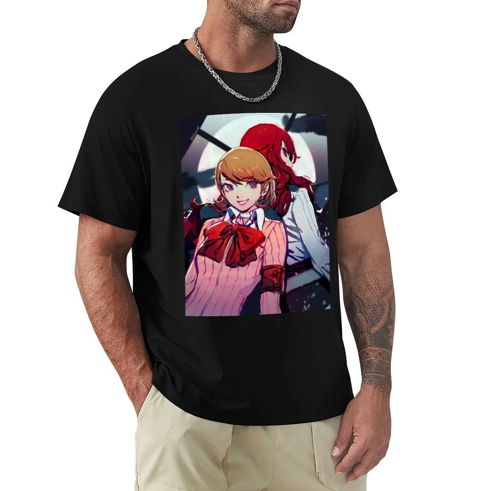 Yukari & Mitsuru T-Shirt t shirt custom print T-Shirt