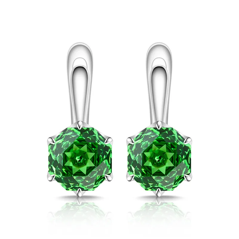 925 Sterling Silber Stilvolle Einfache Rosenschliff Hochkarätige Diamant-Damenohrringe Ohrclips Geburtstagsgeschenk – Detail 13