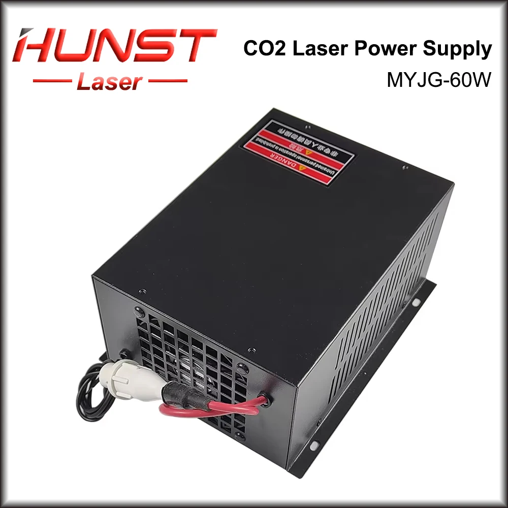 HUNST MYJG-60W Laser Power Supply for 50W 60W Co2 Glass Laser Tube Engraving and Cutting Machine