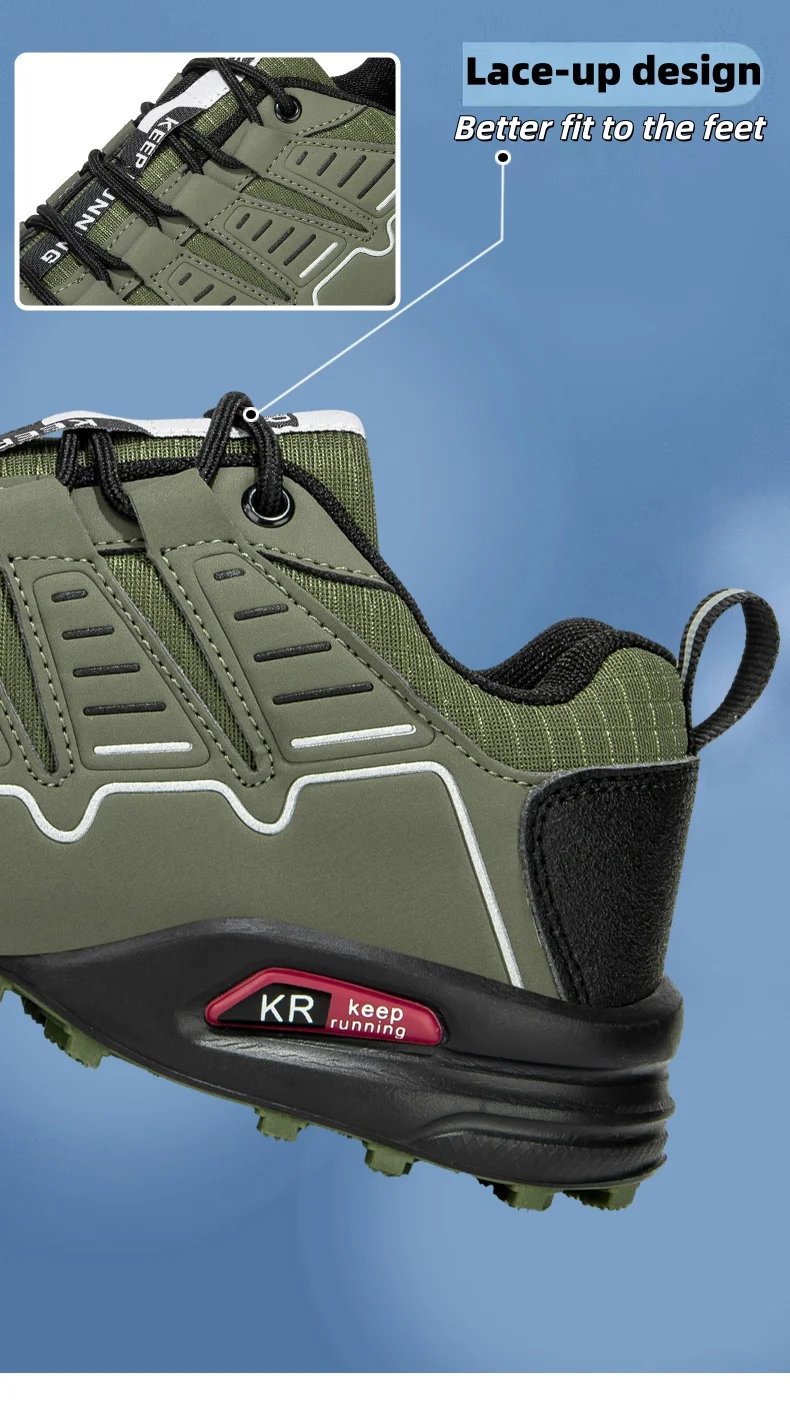 Lockless Fahrradschuhe für Herren, rutschfeste Outdoor-Mountain-Cross-Country-Wanderschuhe, atmungsaktive Sportschuhe, Rennradschuhe – Detail 2