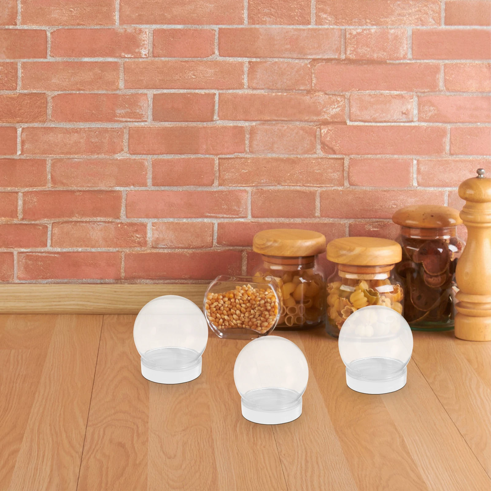 

20Pcs Candy Jars Clear Plastic Small Candy Holder with Lid Reusable Storage Container for Dried Food Snack Holder Household