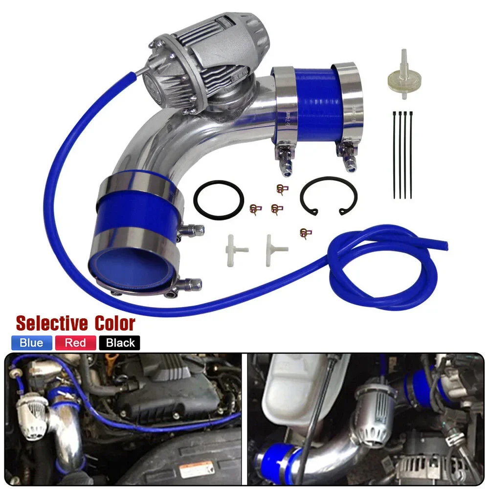 Racing Turbo Accessories 60mm 90 Degree Turbo Pipe SSQV IV Blow Off Valve Boost Hose Kit for 2010-2012 Genesis Coupe 2.0T
