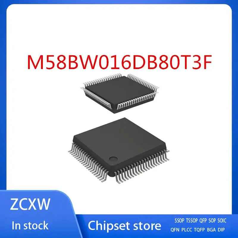 

5Pcs/Lot New M58BW016DB80T3F M58BW016 QFP80