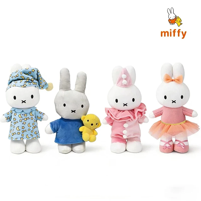 

23cm Miffy Plush Doll Cartoon Dopamine Stuffed Toy Creative Home Decoration Cuddly Anime Accessories Girl Perfect Birthday Gifts