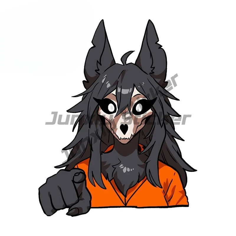 

Cool Furry Wolf Car Stickers Personality Laptop Refrigerator Light Switch Decal Vinyl Motorcycle Custom Printing