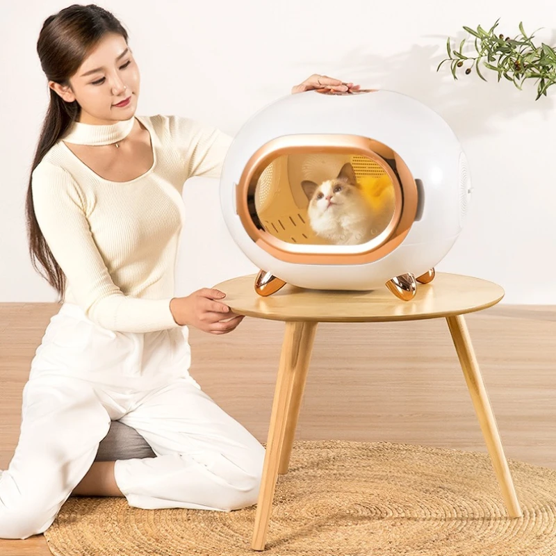 Automatic Pet Dryer Box Ultra Quiet Cat Dryer Box Small Dog Bath Drying Cabin Pet 360 Degree Pet Blower for Puppy Kitten Supplie