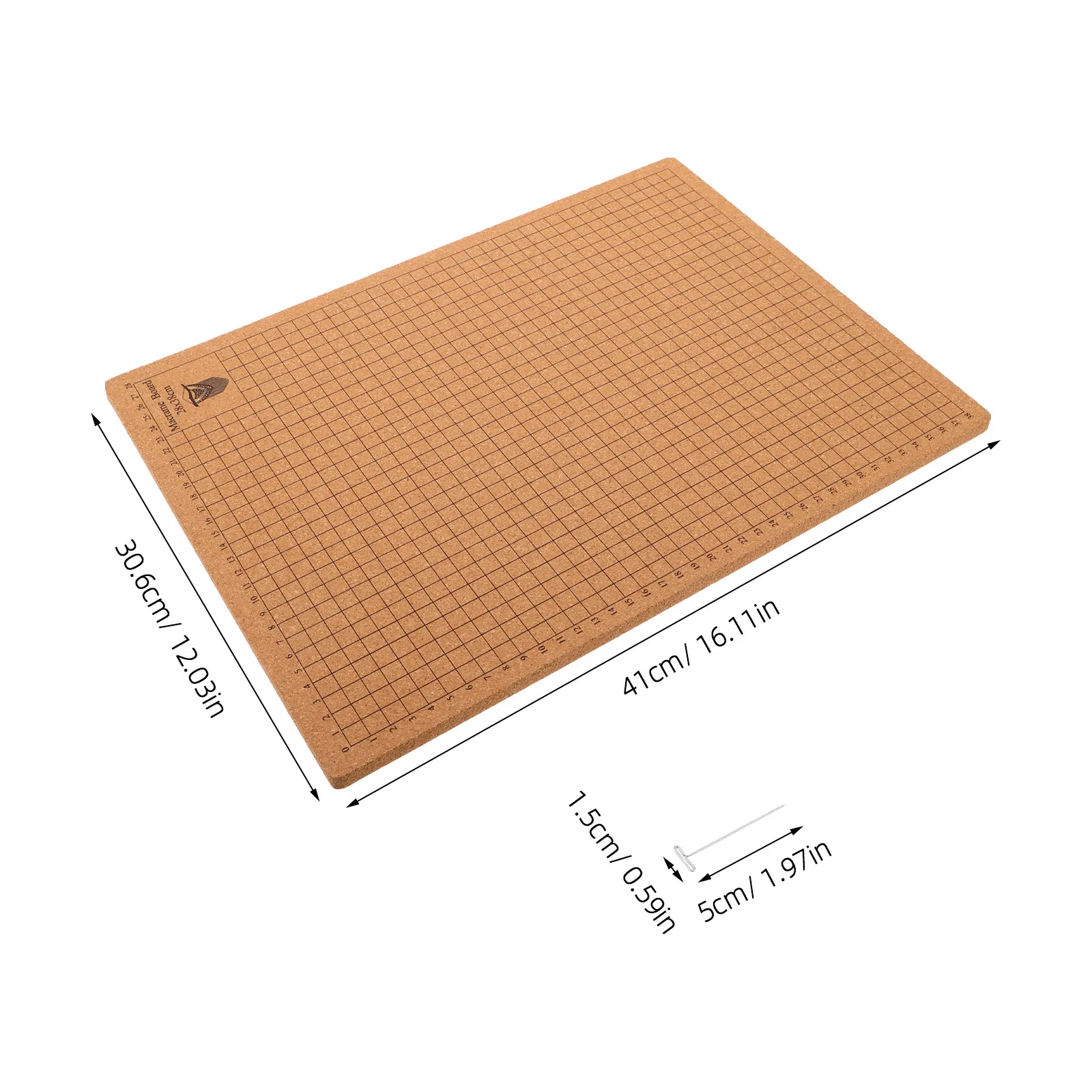 1Set Macrame Beginner Grid Cork Board 16x12in Solid Wood Crochet Pin Cushion Thread Winding Board Jewelry Making Basket Weaving