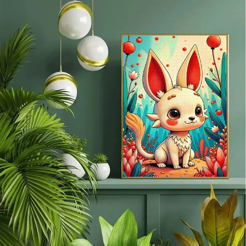 1000 stuks schattige Chibi dierenpuzzel |   27,55 x 19,69 inch kartonnen puzzel, stressverlichtend en educatief voor koppels, familie,