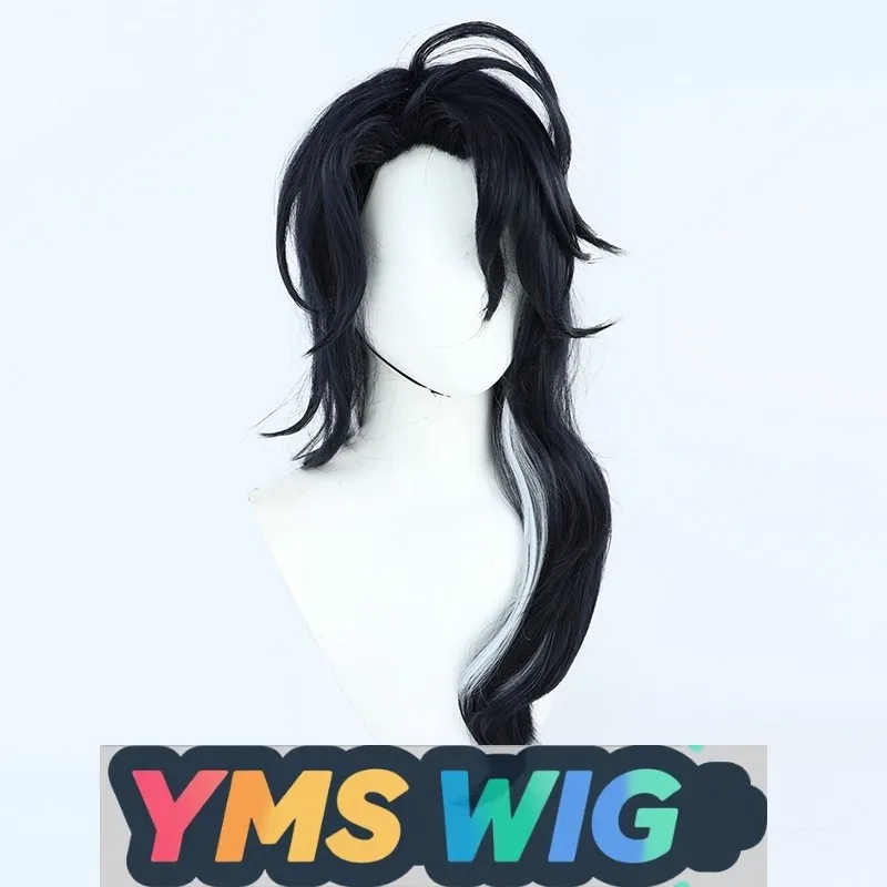 【Peluca YMS】Genshin Impact Eleven ejecutivos del toro hombre rico Pan Taro Cosplay peluca resaltado de invierno