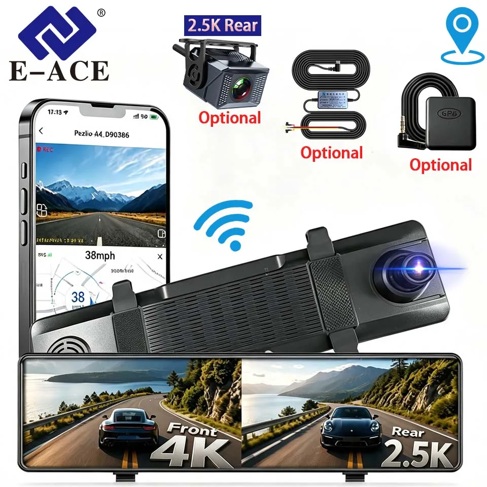 e-ace-4k-25k-specchietto-retrovisore-con-registratore-di-guida-frontale-opzionale-posteriore-1126''-uhd-visione-notturna-hdr-wifi-5g-supporto-gps-128g-modalita-parcheggio-24h