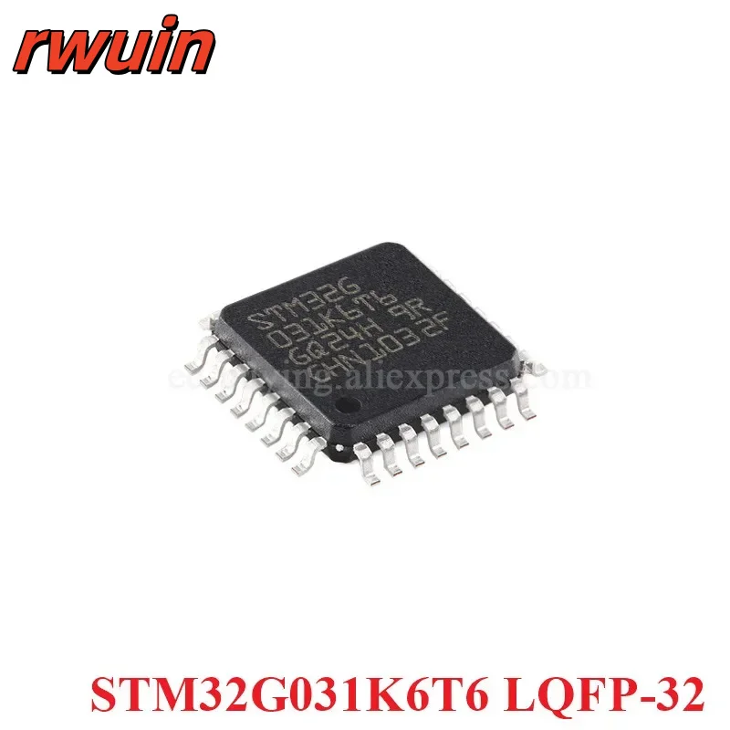 5PCS/1PC STM32G031K6T6 LQFP-32 STM32G031 STM32 G031K6T6 STM32G031K6 ARM Cortex-M0+ 32-bit Microcontroller MCU IC Chip