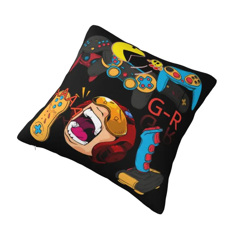 Custom Gamer Gaming Controller Pillow Case Video Game Lover Gift Luxury Cushion Cover Velvet Pillowcase