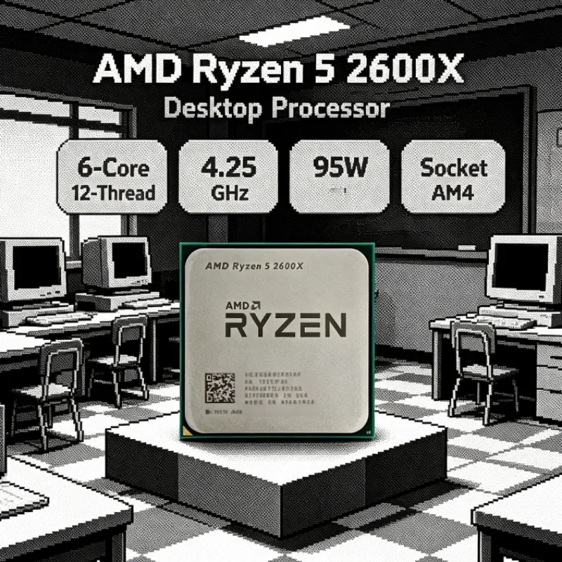 amd-ryzen-5-gaming-cpu-36ghz-base-425ghz-max-cpu-95w-6-core-12-thread-am4-cpu-processor-r5-2600x