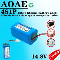 14.4V 3000mah Rechargeable Lithium Battery For ILIFE A4s A6 V7s Plus A9s W400 Robot Vacuum Cleaner INR18650 M26-4S1P Batteries