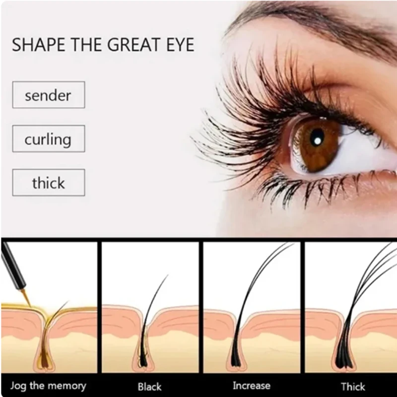 Sérum de Croissance Rapide des Cils en 7 Jours, Rehausseur, Boucles Naturelles, Allongent, Épais, Soins Cosmétiques Coréens