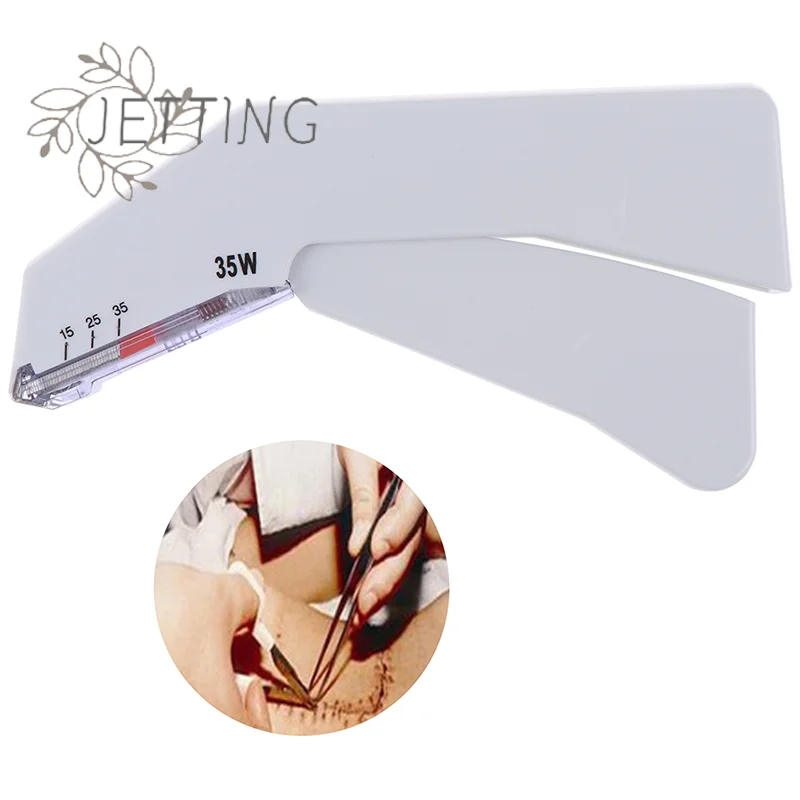 

Горячая 35 Вт медицинская хирургия одноразовый степлер из нержавеющей стали для ногтей машина для шитья кожи стерильная пустая упаковка съемник для ногтей