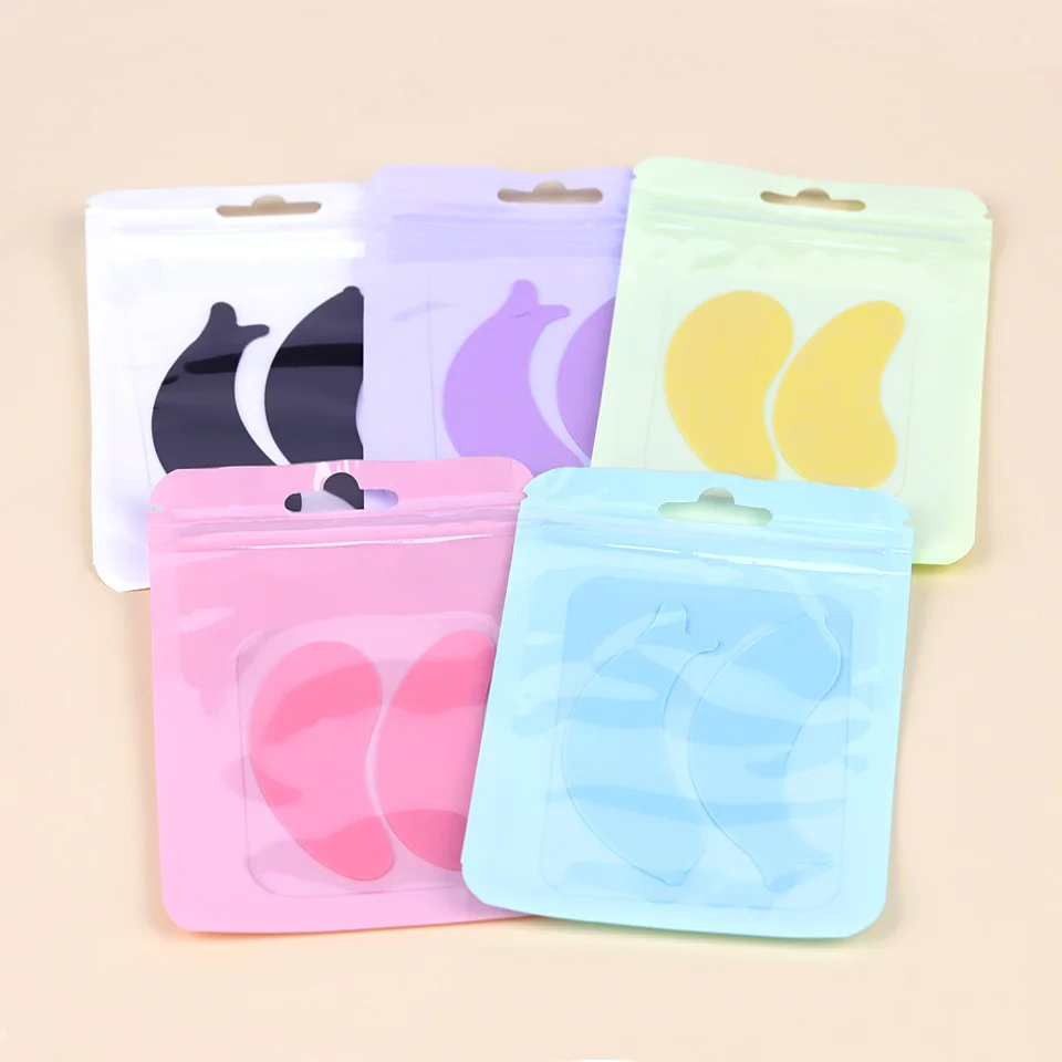 20/50/100 Pairs Paper Patches for Eyelash Extension Silicone Lash Pad Reusable Patch Makeup Under Eye Patches Paper Sticker Tool