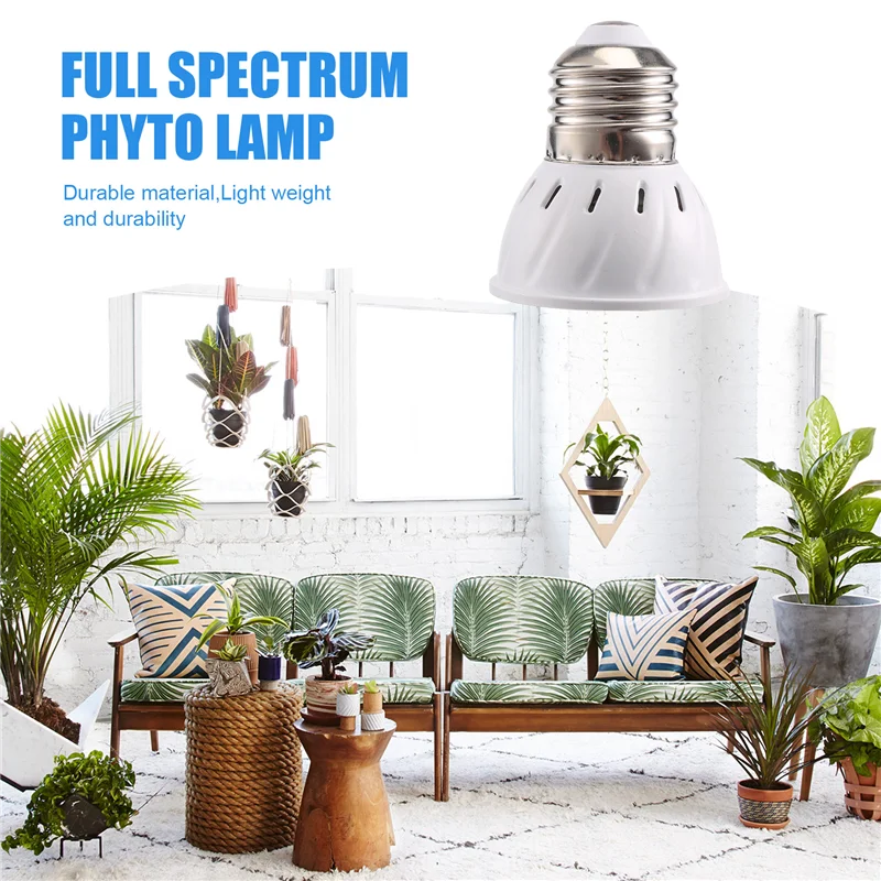 

Y51A-E27 80 Leds Plant Grow Lamp Led Full Spectrum Growth Light Bulbs Seedling Flower Phyto Lamp For Indoor Hydroponic Plants