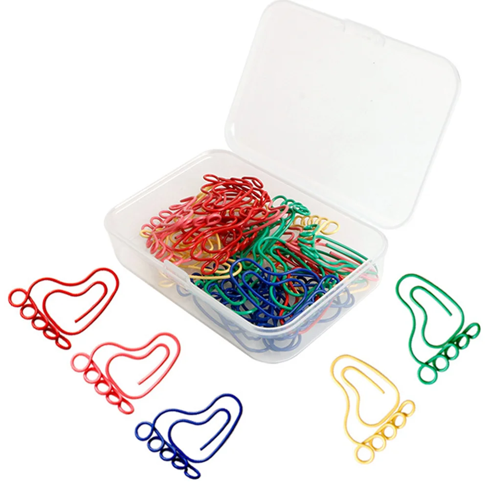 30 Pcs Little Feet Paper Clip Adorable Clips Sturdy Construction Large Metal Small Nursery Room Decoration