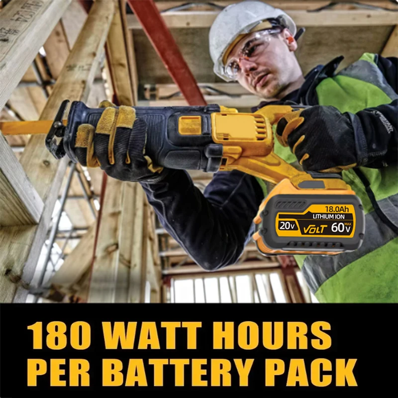 for DEWALT 60V 9Ah Power Tool Battery 120W High Power DCB609 DCB206 20V 18.0Ah Lithium Ion Battery D